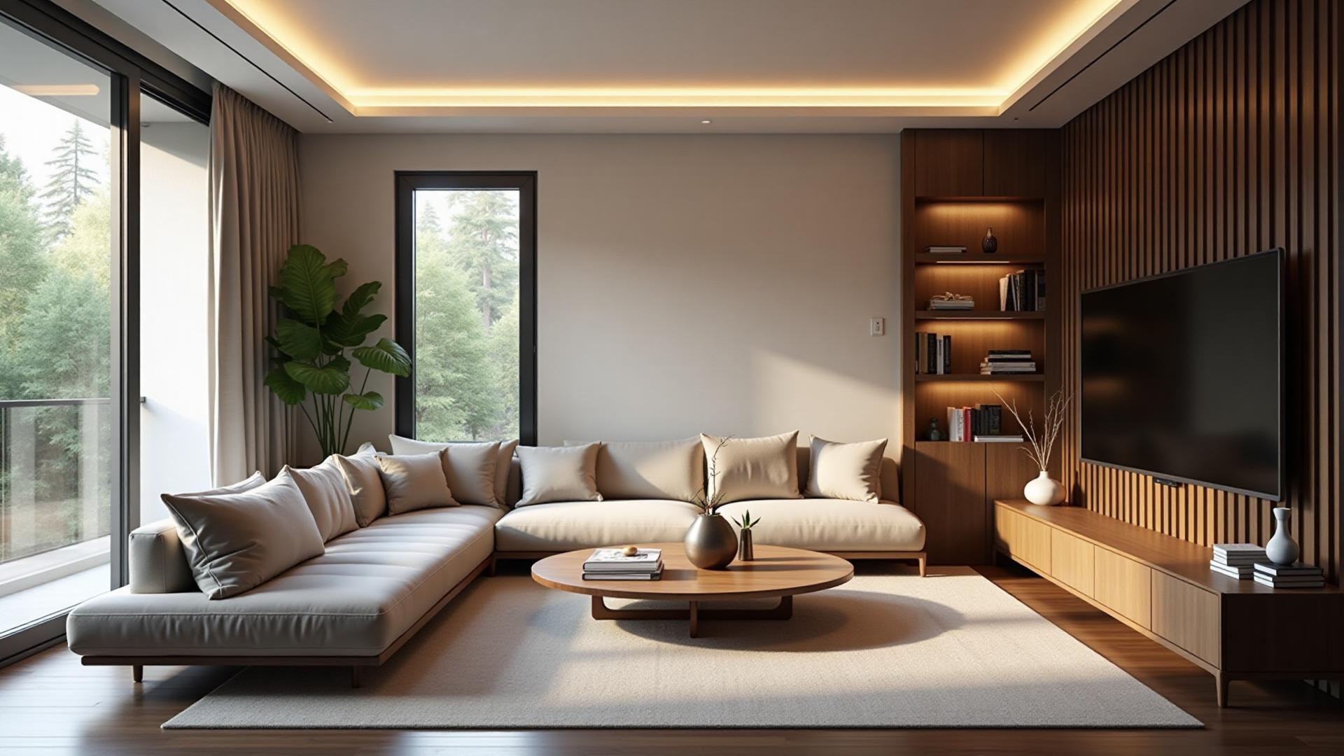 Control4 smart home automation touchscreen in a luxury home