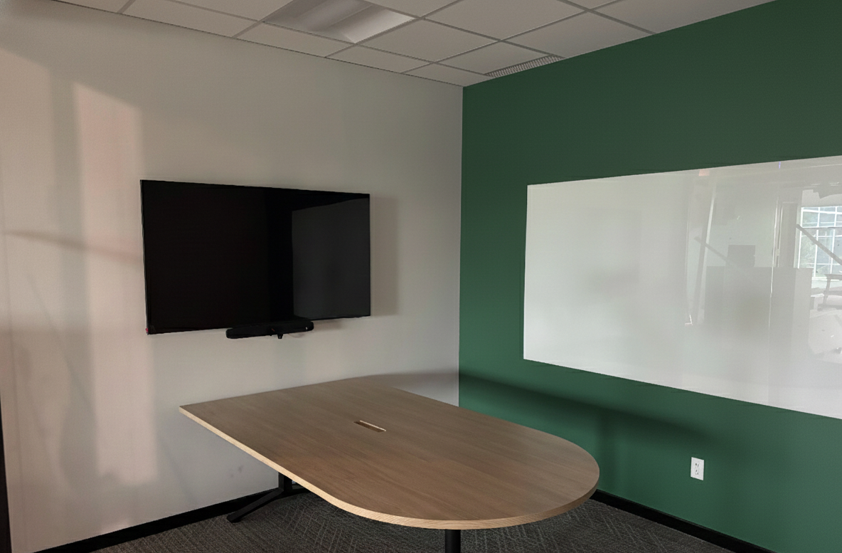 Completed Teams meeting room setup in Collingwood