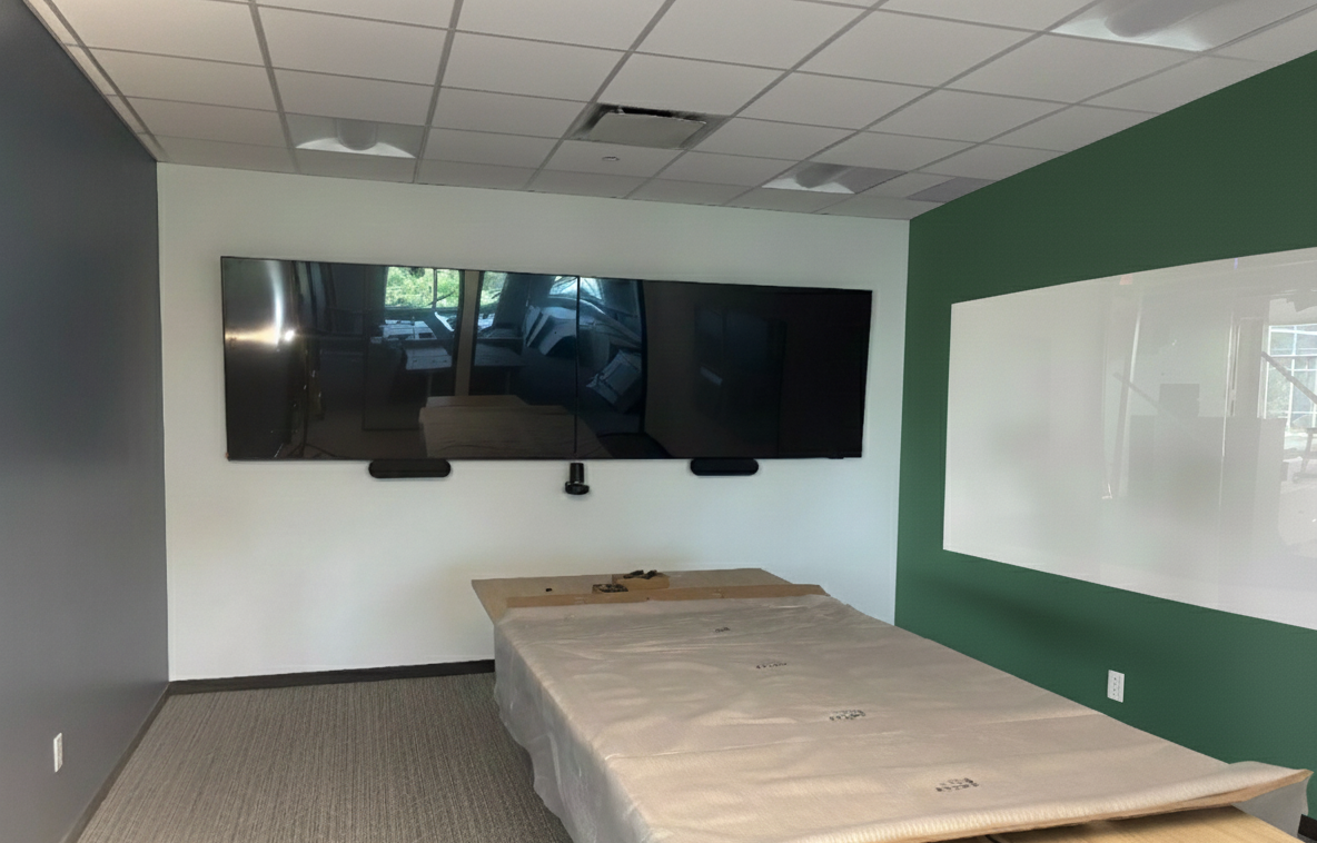 Dual display conference room installation