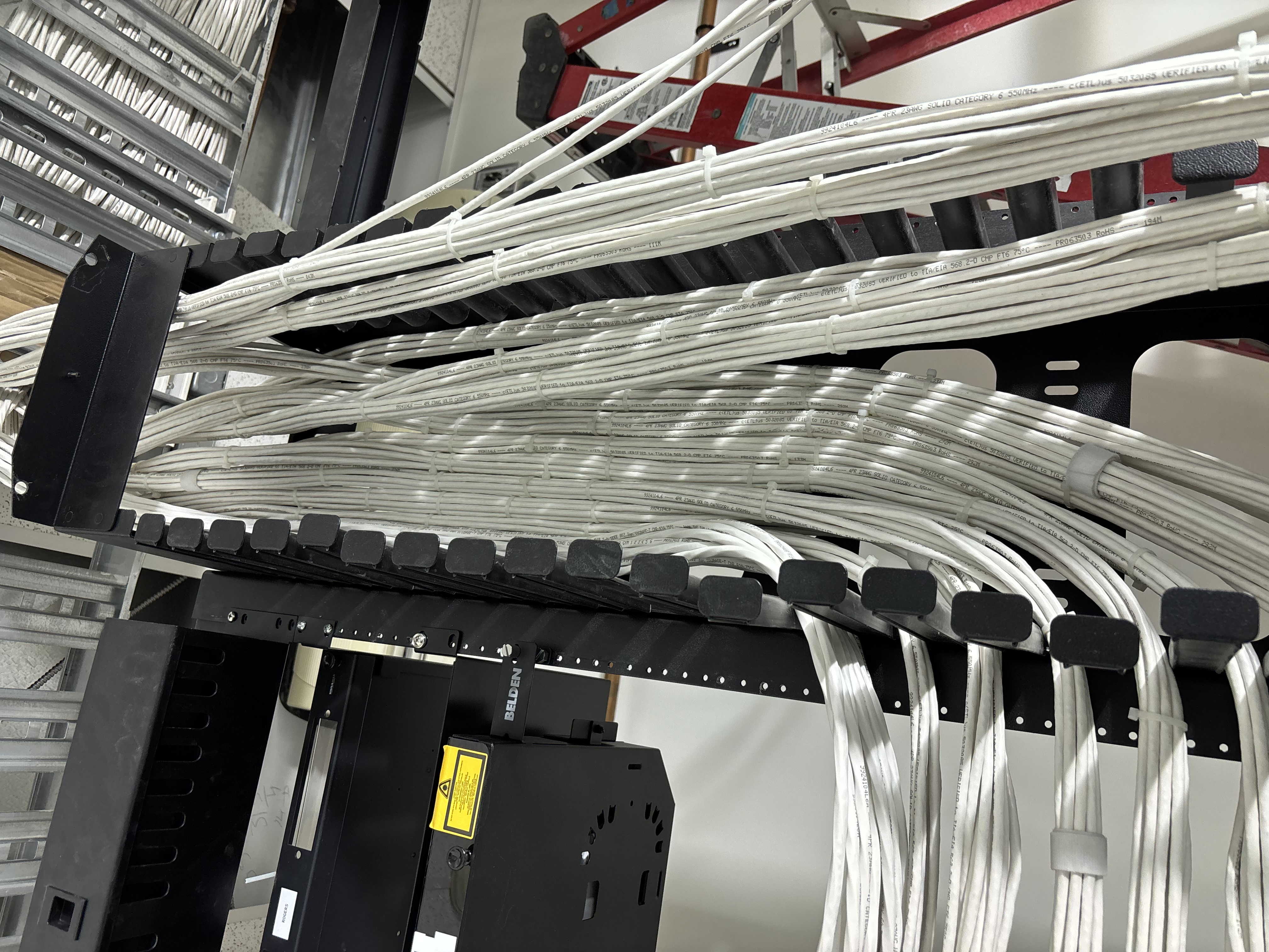 Structured cabling installation at a Collingwood tech office