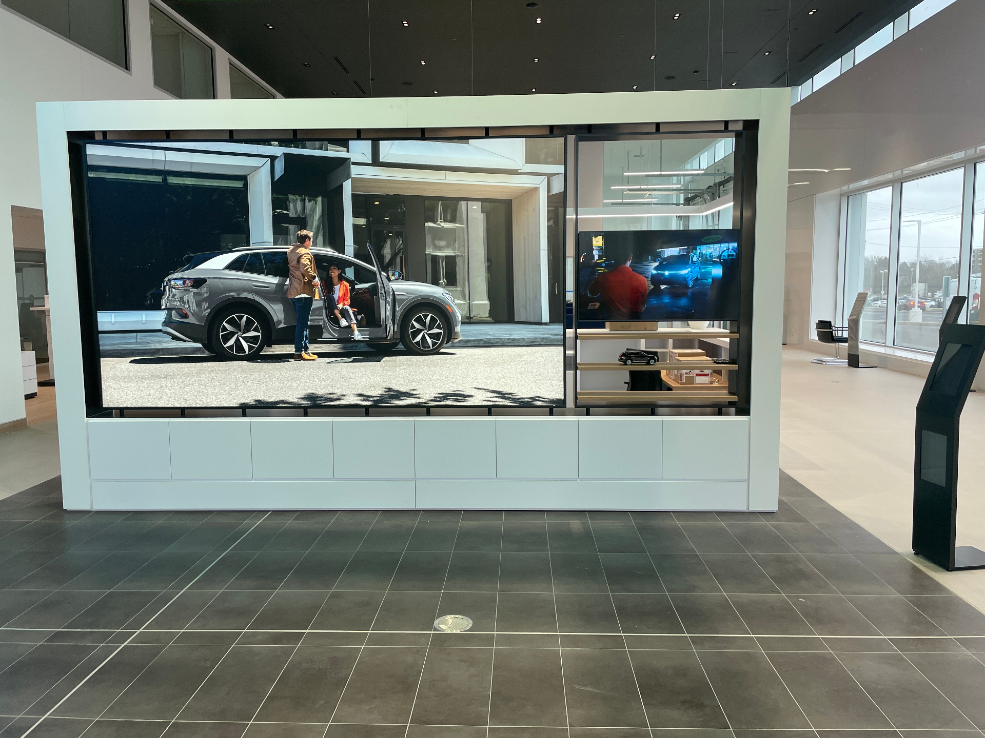 Showroom video wall display at a Collingwood automotive dealership